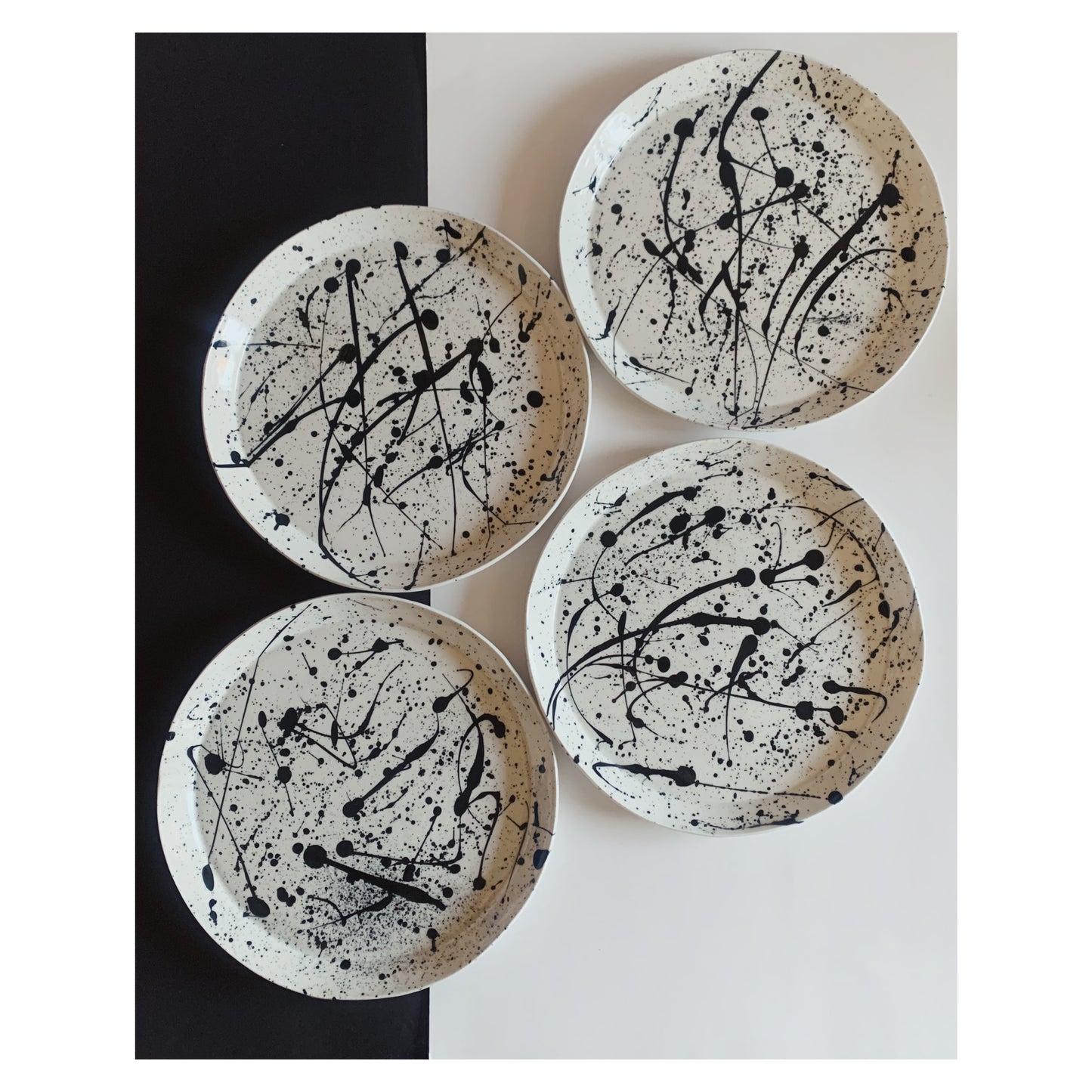 Pollock Plate - Speiseteller 4er Set