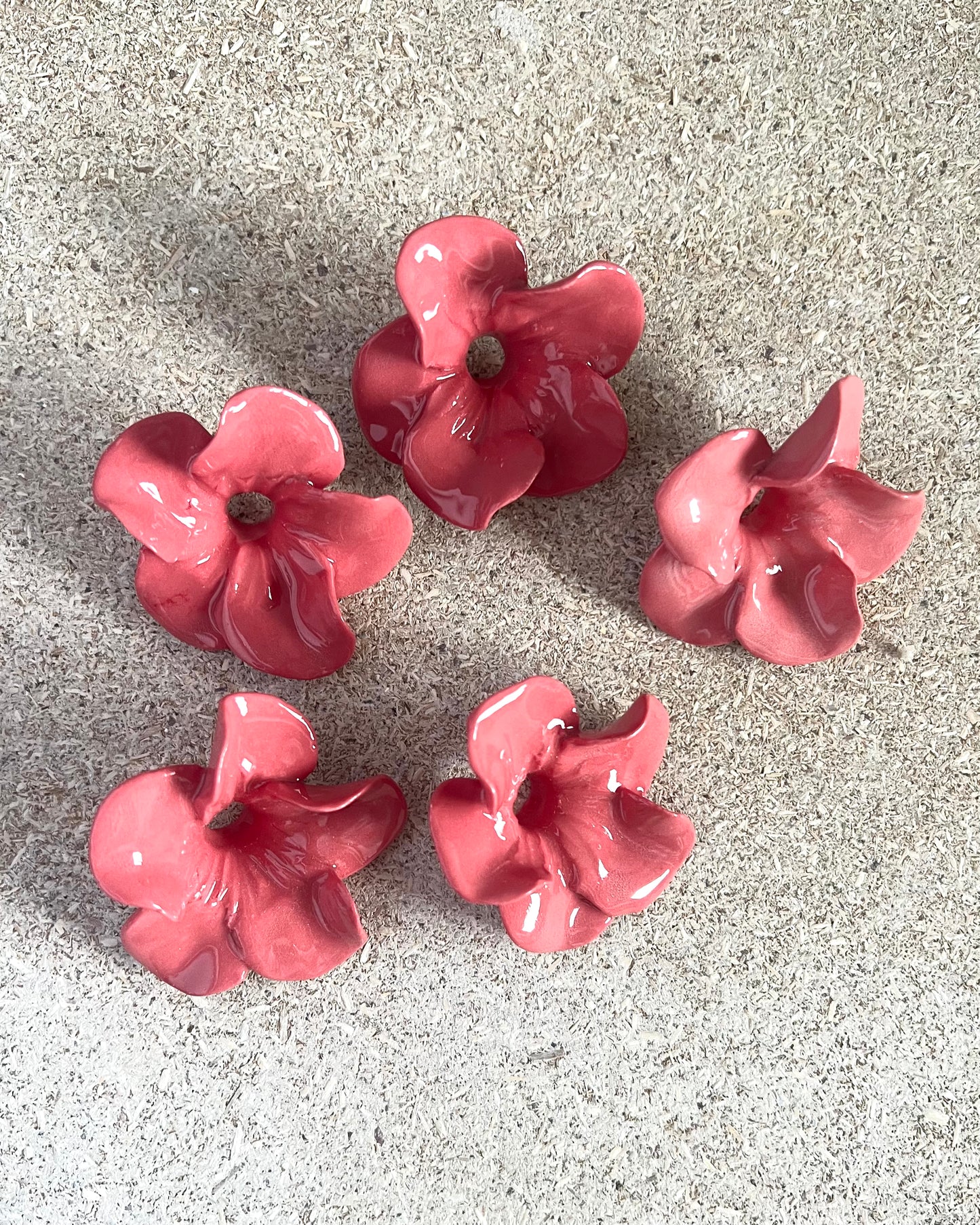 The Eternal Blossom - indian red - 5er Set