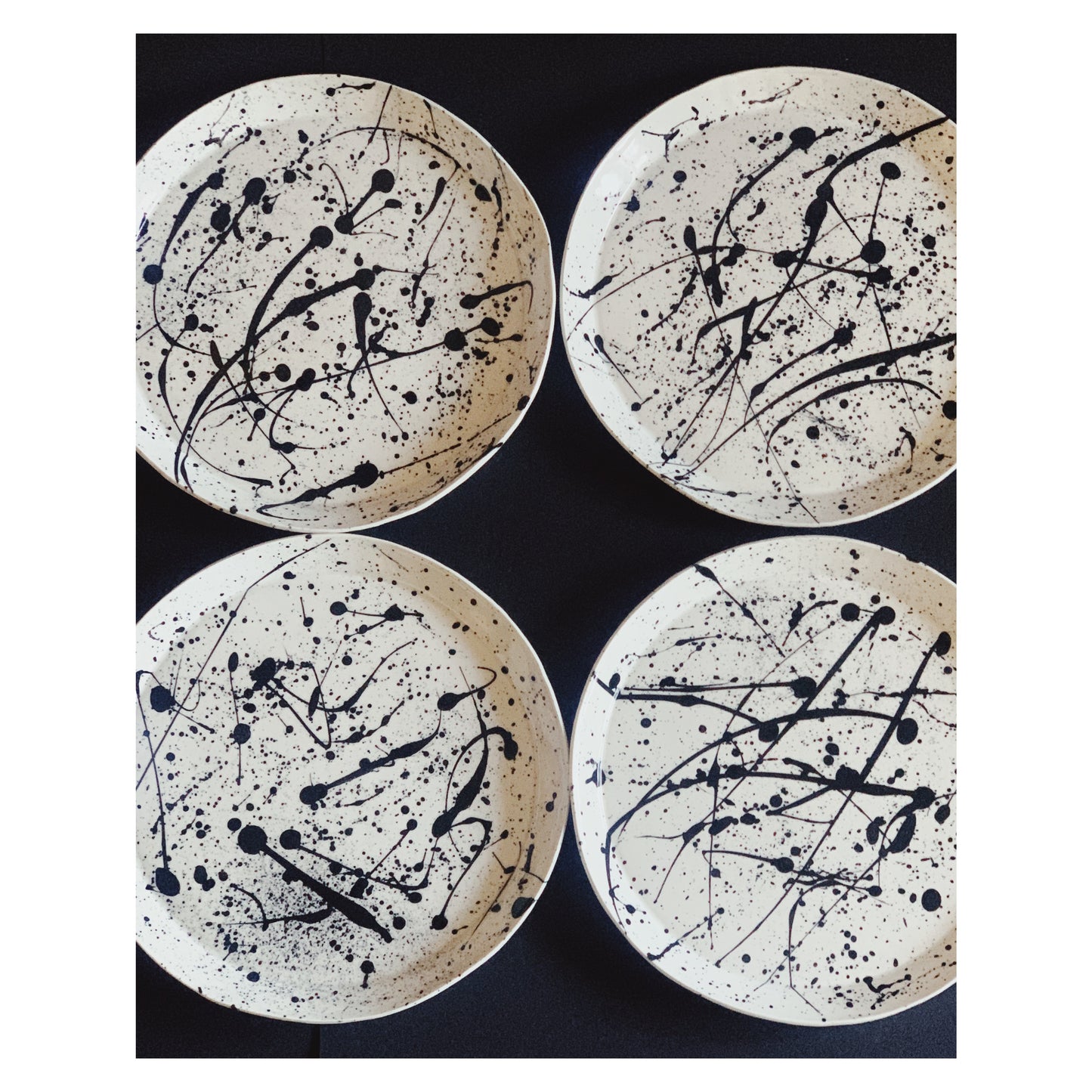 Pollock Plate - Speiseteller 4er Set