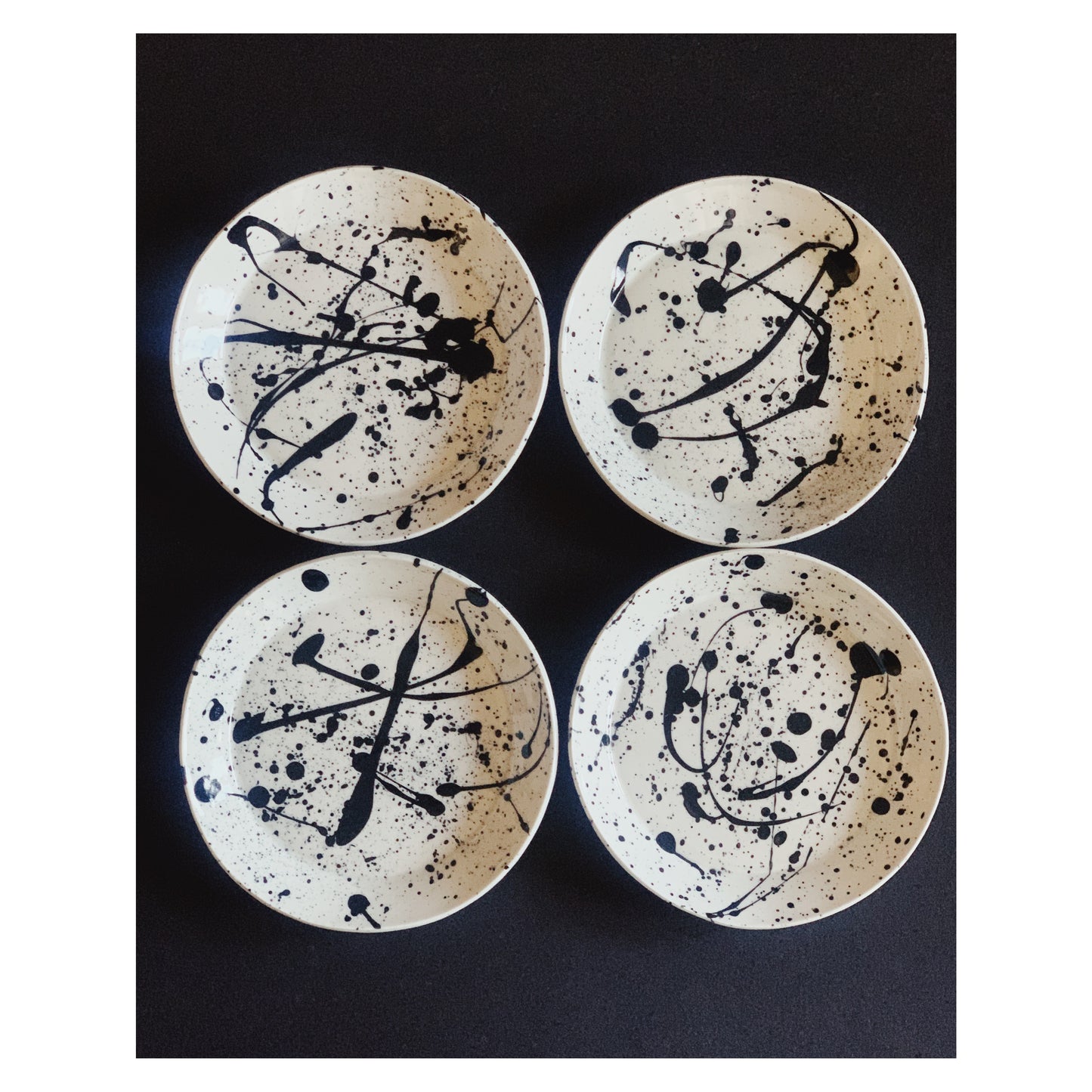 Pollock Plate - Beilagenteller 4er Set